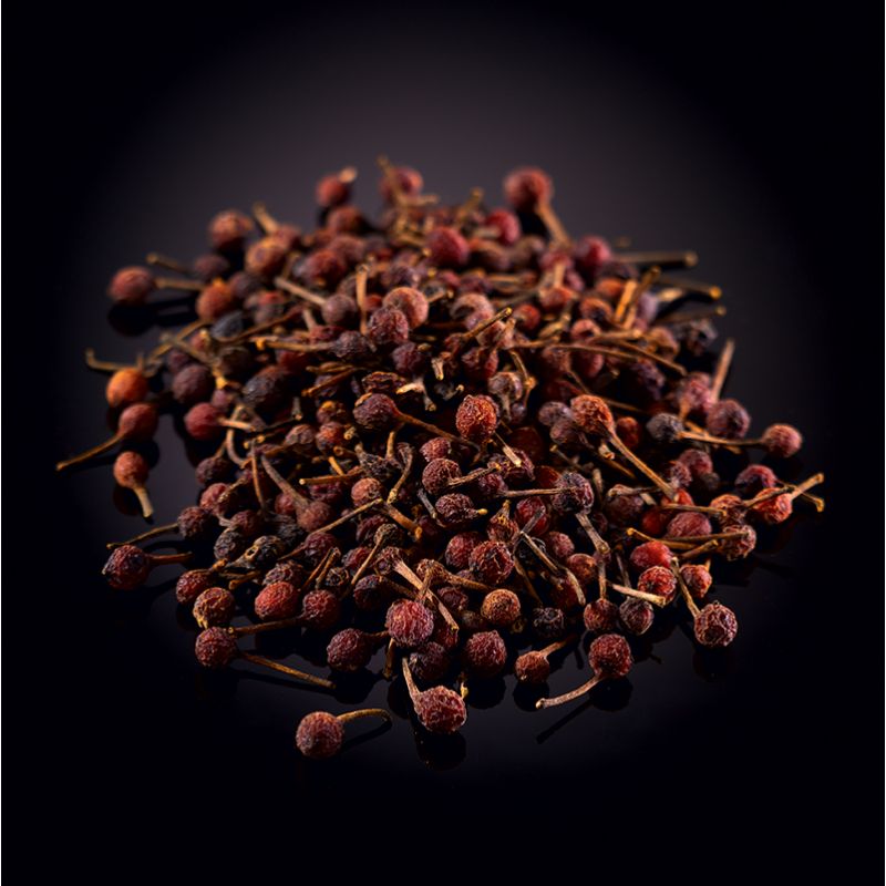 Wild red Voatsiperifery peppercorns from Madagascar