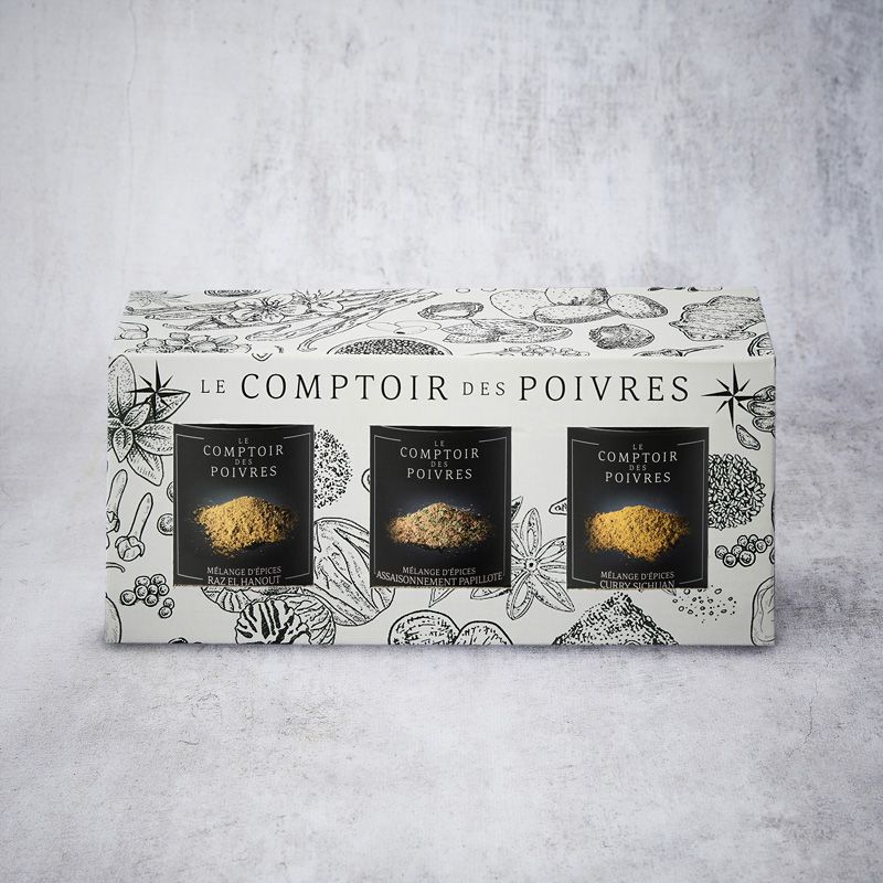 Coffret 3 boites escapades gourmandes