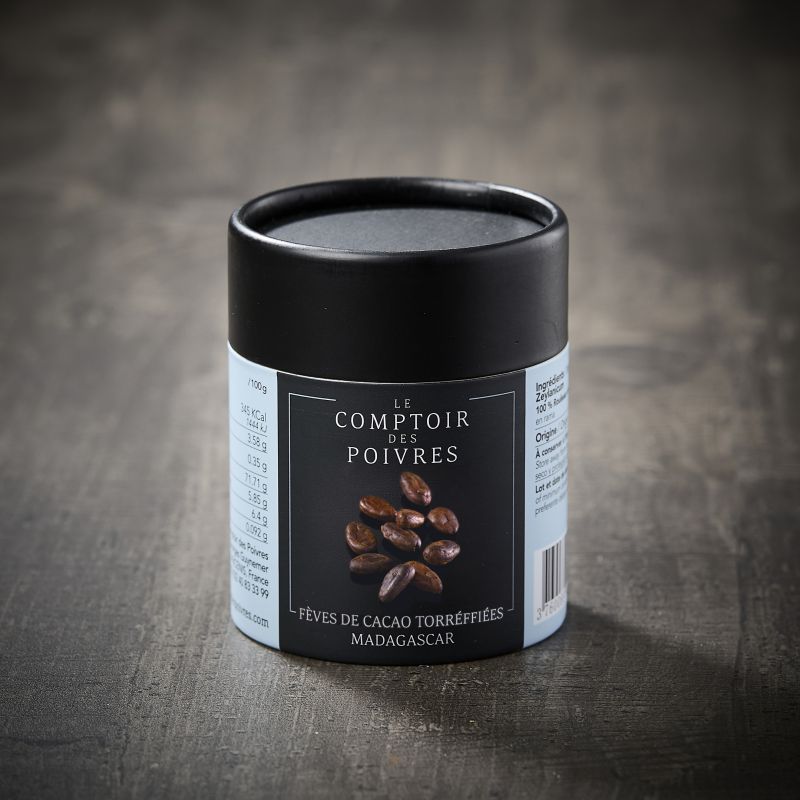 Fèves de cacao torréfiées