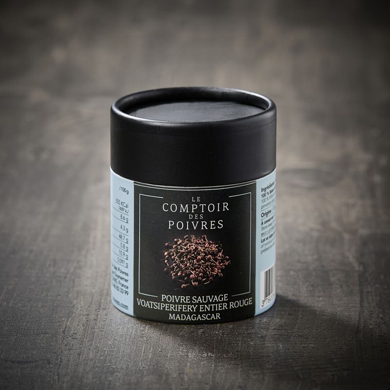 Wild red Voatsiperifery peppercorns from Madagascar