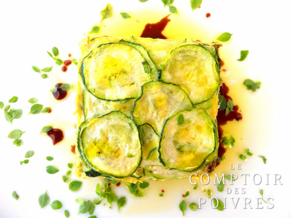 Flan de poisson et courgette