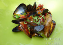 Moules au basilic