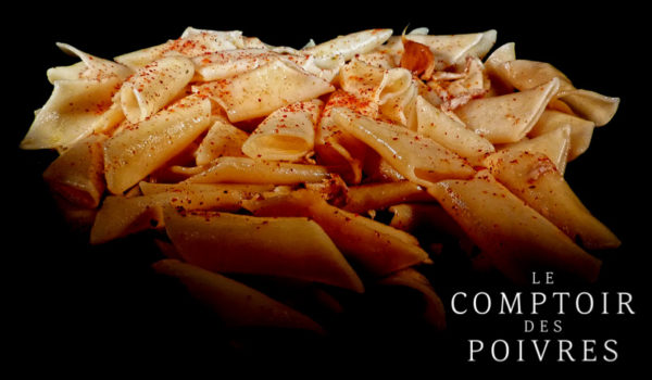 Penne rigate poulet - piment d’Espelette