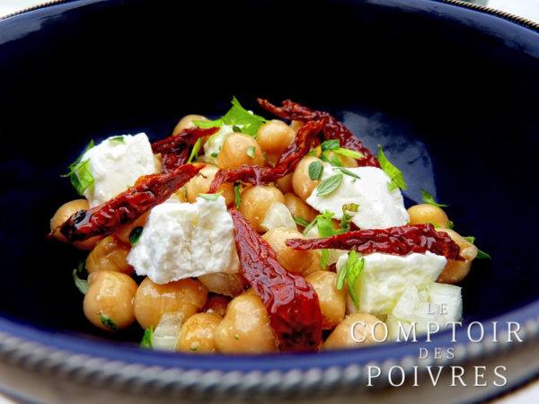 Pois chiches au fromage de chèvre