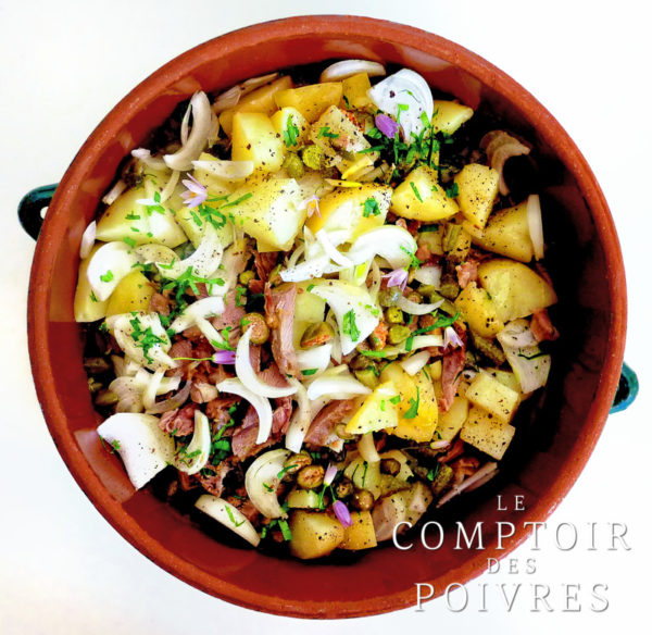 Que faire avec un reste de gigot d'agneau ? Une salade de pommes de terre