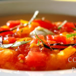 Tartare de tomates à la mozzarella di buffala