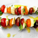 Tomate mozzarella version brochette