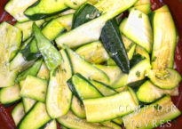 Courgettes marinées